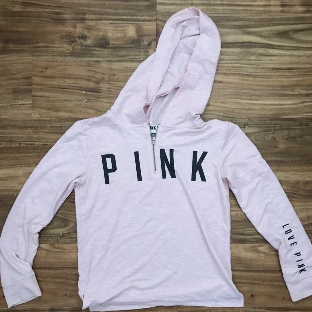 Pink quarter zip
